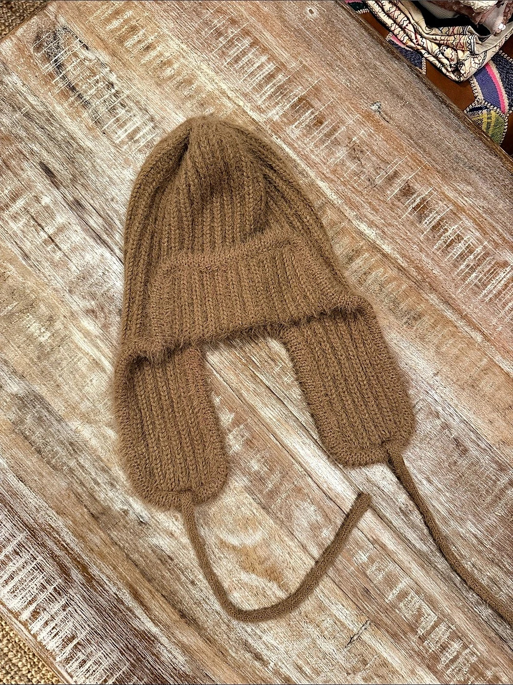 Free People Timber Fuzzy Trapper Hat Brown